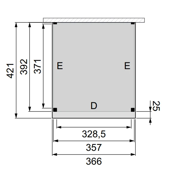 Hillhout Douglas Terrasoverkapping Premium 360 x 400 cm - Afbeelding 2